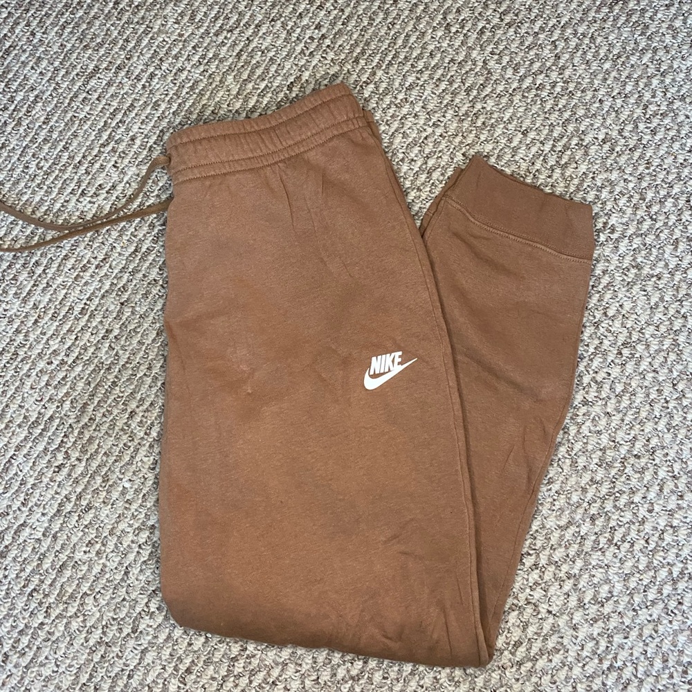 Brown Nike sweat pants